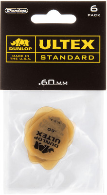 DUNLOP Ultex Standard Players picks 6 Stück elfenbein 0,60