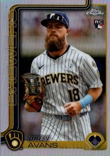 2025 Topps Chrome Update #USC47 Drew Avans Refractors