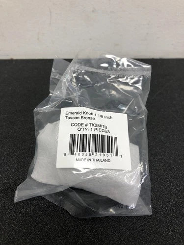 Emerald 1-1/8 Inch Geometric Cabinet Knob Chareau Collection - Tuscan Bronze - Picture 1 of 3