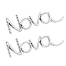 2pc Chrome Kit Front Fender Emblem Badge For 1969-1972 Nova 3953676