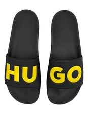 HUGO Timeout Slide Men's Slides BOSS Sandals Shoes AUTHENTIC NEW Black 50498328
