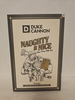 DUKE CANNON SUPPLY CO. Holiday Naughty & Nice Gift Set~4 Soap Bars~NEW in Box~