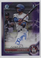 2022 Bowman Chrome Prospect Purple Refractor /250 Jose Ramos #CPA-JRS Auto 15wb