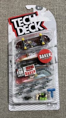 RARE NEW SEALED (4) Tech Deck BAKER SKATEBOARDS SET Finger Skateboard - 4 PACK