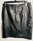 Vintage Maxima Wilsons Black Genuine Leather Skirt Women Medium — photo 2