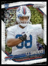 T.J. Sanders 2025 Panini Prizm #338 White Disco