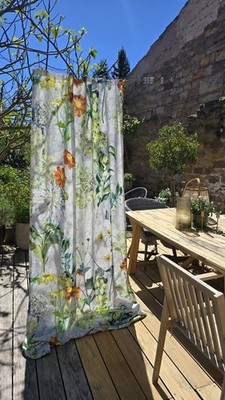''WIE NEU''vom Händler Designers Guild Artemisia Acacia Leinen Vorhang  132 x298cm