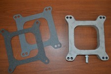 1 Aluminium Carb Spacer W Vacuum Port Gaskets - Holley 4bbl Or Carter 1 Aluminium Carb Spacer W Vacuum Port Gaskets - Holley 4bbl Or Carter
