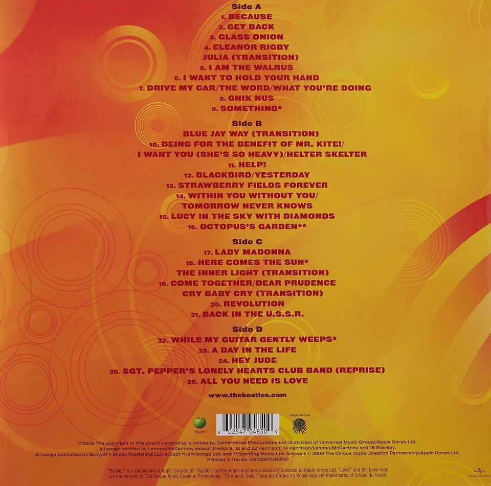 The Beatles - Love -  2 x 12 Inch Vinyl LP EU NEW Sealed - Bild 2 von 4