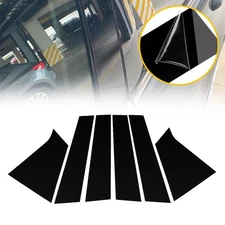 Black Pillar Post For 16-21 Chevrolet Malibu Door Trim Cover Kit Car Accessories