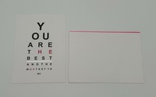 Eye Exam Hot Pink Flat Card with Custom Envelope - Happy Mail