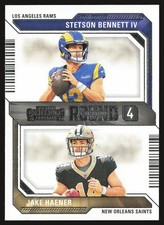 2023 Panini Contenders #20 Stetson Bennett IV / Jake Haener Round Numbers