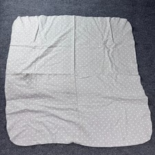 Cloud Island Target Baby Blanket Gray White Polka Dot Cotton 30x30 As-Is Stain