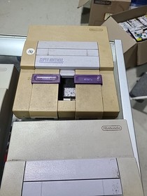 Lot of 3 BROKEN SNES Super Nintendo Consoles - As-Is For Parts or Repair!