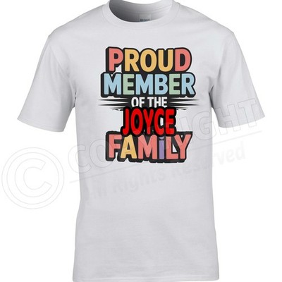 JOYCE Proud Member Family Men's T-Shirt Birthday Reunion Gift Christmas