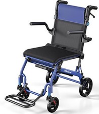 Lightweight Transport Wheelchair Foldable with Handle