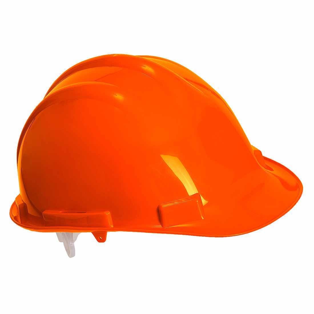 Casque de sécurité Expertbase orange contre les chocs de chantier PW50ORR