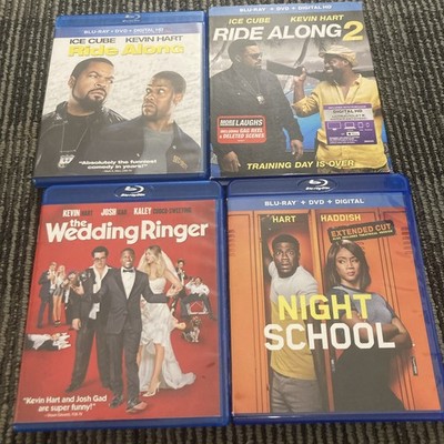 Ride Along 1 & 2 + Night School + The Wedding Ringer [Blu-ray, Kevin Hart Lot]