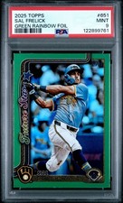 2025 TOPPS | SAL FRELICK #651 | GREEN RAINBOW FOIL [#6/99] PSA 9 POP 1