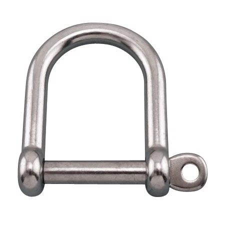 SUNCOR STAINLESS STAINLESS WIDE D SHACKLE 1/4", 316 SS