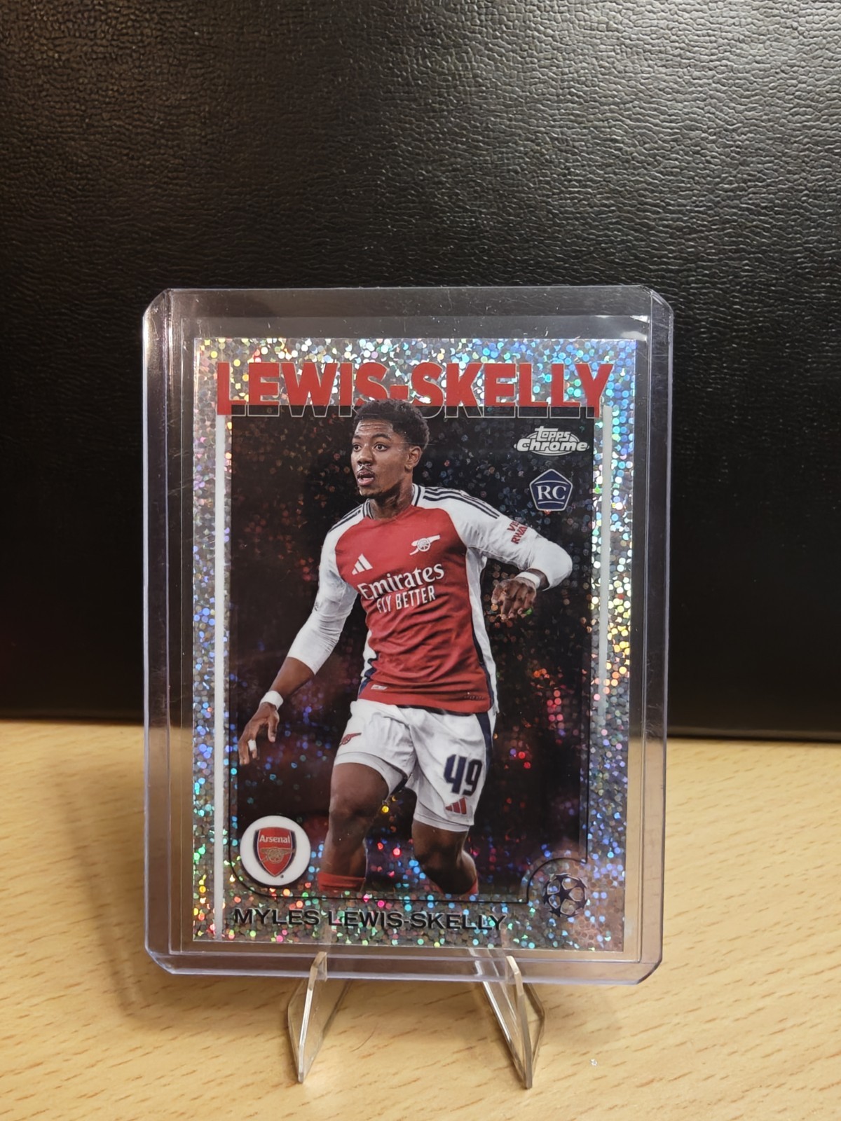 MYLES LEWIS-SKELLY 2024 TOPPS CHROME UEFA ROOKIE SPECKLE #154 RC