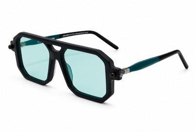 Kuboraum Maske P8 Sonnenbrille schwarz/hellblau 50-22-145 mm mit Etui Neu