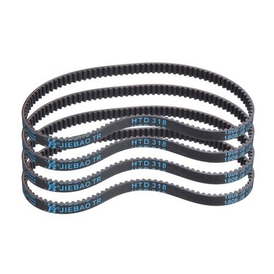 4pcs HTD-3M Rubber Timing Belt 106 Teeth 318mm Pitch Length x 6mm Width