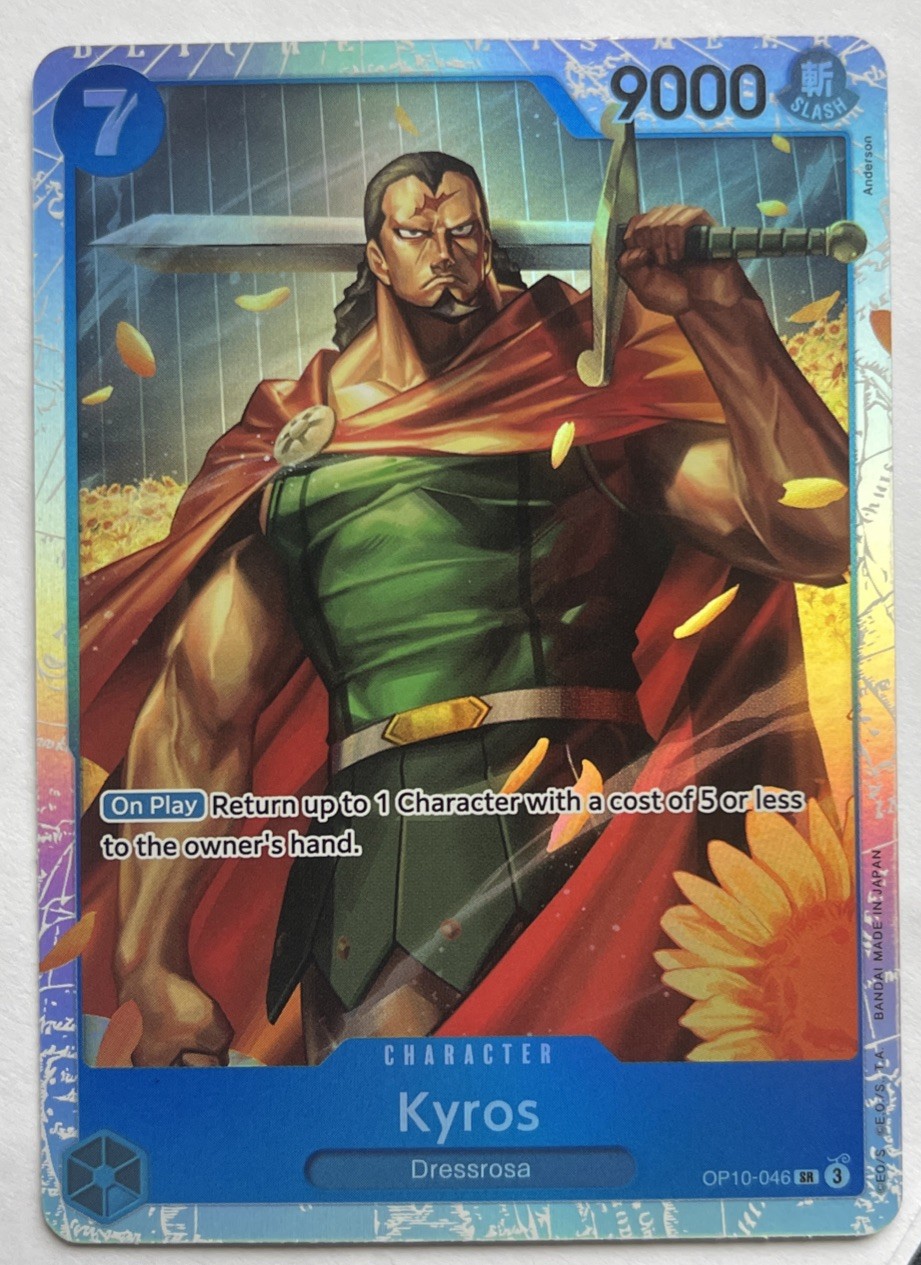 One Piece TCG - Kyros OP10-046 Super Rare Foil English NEAR MINT 2025