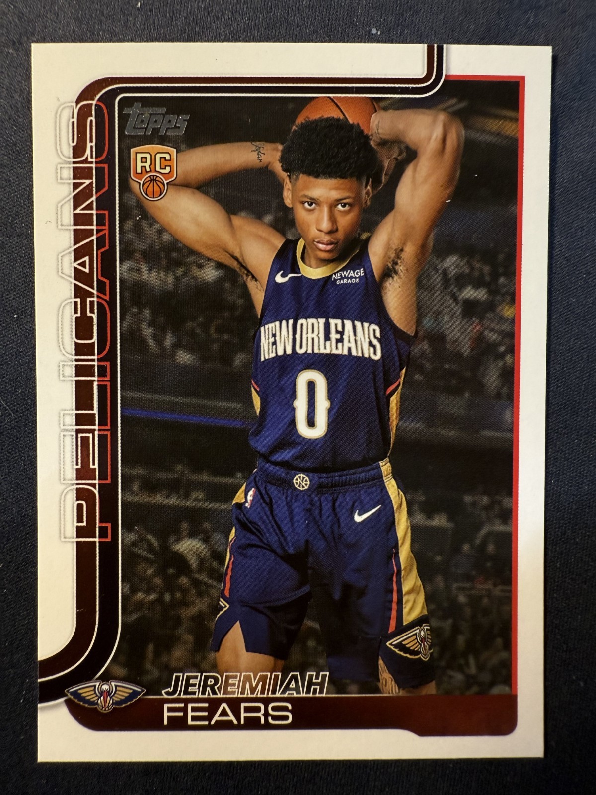 2025 Topps #207 Jeremiah Fears RC New Orleans Pelicans