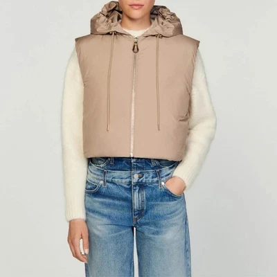 Sandro Paris Damen-Steppjacke Größe 38 FR / M Ärmellos SFPOU00583 - Bild 1 von 4