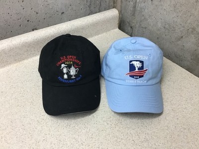 Pair of US Open USGA Hats Strapback Member Golf Caps 2014 & 2019