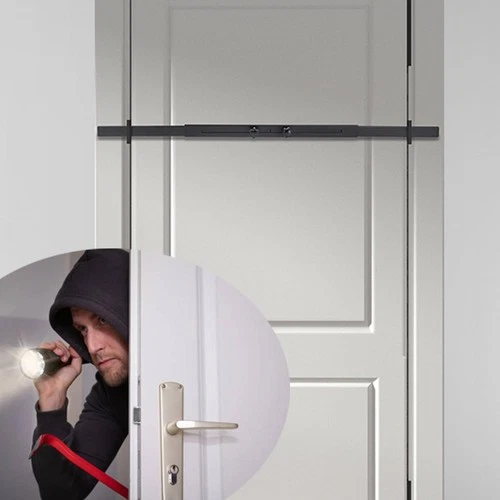 Dooricade Security Door Bar (Black - Heavy Duty) Use as Door Security Bar -Do...