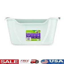 Extra Large High Sided Cat Litter Box Odor Resistant Durable Easy Access New