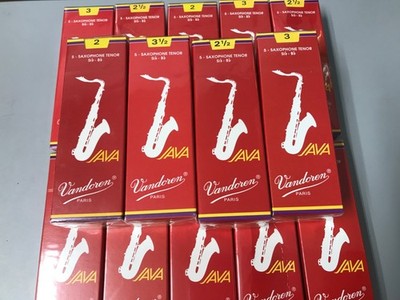 Vandoren Java Red Cut Bb Tenor Saxophone Reeds Boxes or Singles Mix & Match