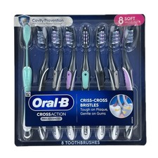 Oral-B Cross Action Pro Advanced Toothbrush Medium Bristle 8 Count