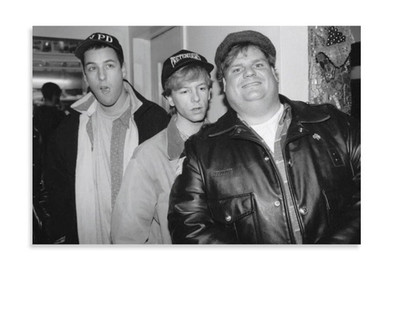 Vintage Comedy Legends Chris Farley, David Spade, Adam Sandler Poster