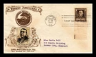 DR JIM STAMPS US COVER JAMES WHITCOMB RILEY FAMOUS AMERICANS FDC CROSBY PHOTO