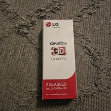 "LG Cinema" 3D Glasses Light Weight - 2 Glasses Bundle - New in Box