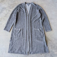 Eileen Fisher Lofty Recycled Cashmere Long Cardigan Sweater small