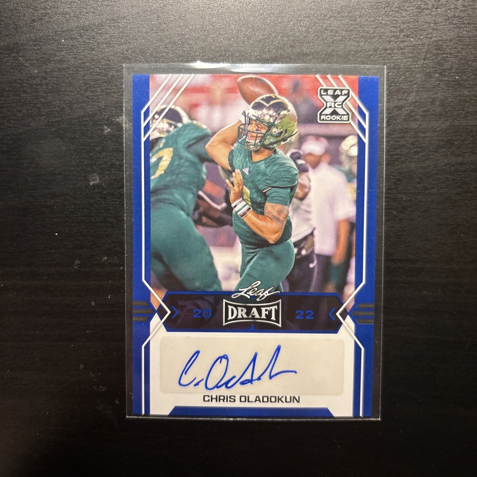 Chris Oladokun Leaf Draft Autographs #BACO1 Autograph-Gold