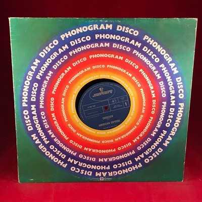 AMERICAN EXPRESS Exodisco 1979 UK 12'' vinyl single Kick Back Mercury record