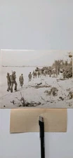 Original WW2 9x7 Photo Marines With Japanese Prisoners On Saipan W Description