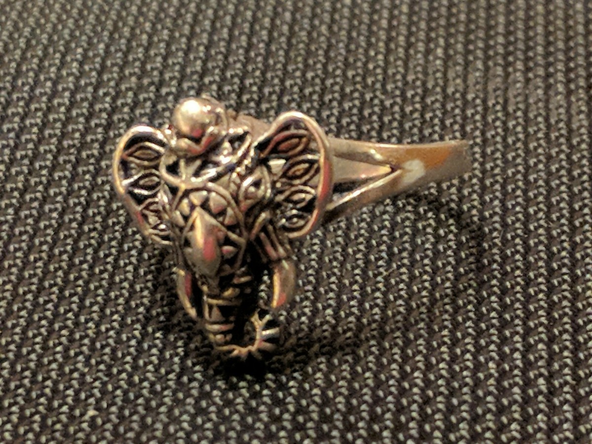 Sterling Silver Ganesh Elephant Ring Sterling Silver Ganesh Elephant Ring