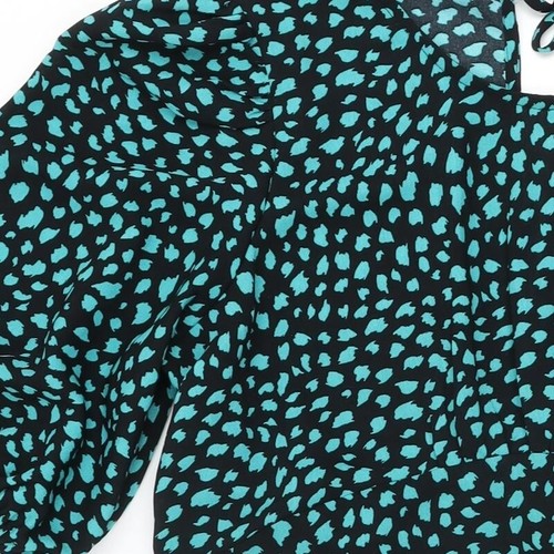 Dorothy Perkins Womens Black Geometric Polyester Shift Size 16 Round Neck Tie - Picture 10 of 10