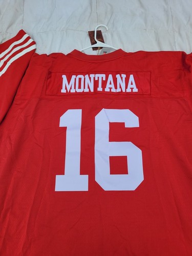NWT Mitchell Ness Montana San Francisco 49ers 90s Mens Legacy Jersey Sz 60 4XLT - Bild 8 von 12