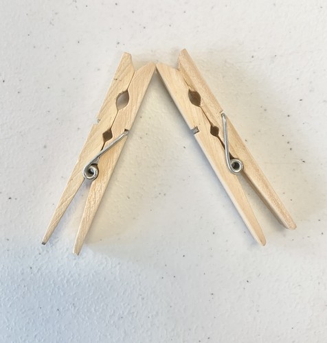 50 Pcs Wood Clothespins Laundry Clothes Pins Large Spring NEW - Picture 5 of 6