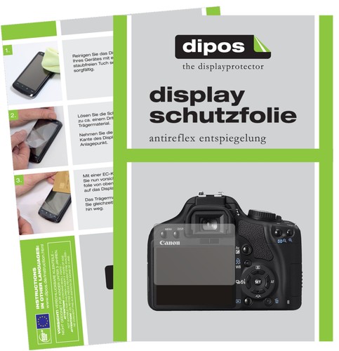 2x Schutzfolie für Canon EOS 450D matt Displayschutzfolie Folie Display Schutz