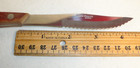 Set of 2 Walco Stainless Japan Knives Brown & Rosewood Handles rounded blunt end — photo 10
