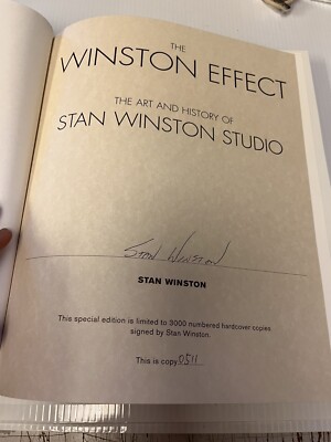 The Winston Effect　Stan Winston　直筆サイン限定版 THE WINSTON EFFECT THE ART AND HISTORY OF STAN WINSTON STUDIO