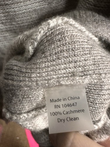 Kinross 100% cashmere sweater women’s size small solid mushroom beige $440 new - Picture 4 of 4